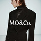 MO&Co. Qin Lan's same style suit RECTO joint sheep wool wide shoulders and waist red Moanke black XS 155