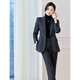 Shiluya (SHILUYA) Spring, Autumn and Winter Suit Women's Thickened Goddess Style Professional Manager Formal Wear High-End Wool Suit Jacket Dark Gray Suit + Micro-Boot Pants (Woolen Winter Style Thickened L (Recommended 109-120)