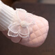 Skonwat Baby Girl Frühlings- und Herbstsocken Schuhe Baby Schmetterlingsgarn Anti-Schlupf-Schuhe süße Prinzessin Kleinkindschuhe 0-3-6 Monate 1 Jahr alte Socken Cover rosa Schmetterling PU-Leder [Frühlings- und Herbst-Baumwollsocken Schuhe HN] 12 Innenlänge CM (empfohlen 5-9 Monate)