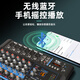 NXG 专业调音台带功放一体机无线话筒K歌蓝牙演出婚庆KTV会议防啸叫麦克风大功率带功放调音台  4路550W+550W金属无线话筒一体机