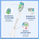 Dong Nailun adapts to Philips electric toothbrush head adapts to HX3226HX6730HX6856/6850/6859HX9033/HX9023HX6063 diamond white type 6 pieces