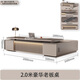 Chengyu boss desk simple modern desk supervisor desk and chair combination luxury double cabinet president manager desk office furniture 2.0 meters luxury boss desk