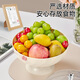 YOUQIN Fruit Plate Living Room Home High-Looking Coffee Table Fruit Plate Light Luxury Style Drainage Tray Dry Fruit Plate for Tea Break Drainable with Cover Cream White