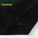 Balabala Kinderpullover Basishemd bequeme weiche Anti-Pillen-Pullover Runder Hals Big Boy Fashion Black Green Ton 00394 130 cm