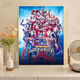 Dibujos animados 120 piezas Puzzle plano para niños Puzzle para adultos Desarrollo de juguete Desarracimiento Descompresión Gundam-Upgrado hecho a mano Engrasado 120 piezas