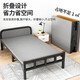 
Full Pin House (no installation) folding bed single bed nap bed nap bed marching bed hospital household accompanying hard board iron bed upgrade lead-1 meter wide 190 long double fold stable and durable
