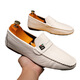 Huili Jun Doudou Schuhe Herren Frühling und Sommer Neue Herrenschuhe Koreanisch vielseitige Männer lässige Lederschuhe Einbeinige Fahren fauler Schuhe Trend 825 Black 43