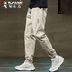
Woodpecker (TUCANO) pants men's casual pants men's spring and summer tying work pants loose trendy sports men's pants Khaki XL