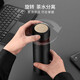 Rongjun Doppelschicht Pure Titanium Thermos Cup Männer und Frauen Tee-Trennung Tee Tasse High-End Health Water Cup Hochwerte Anpassung Business Black (Geschenkbox) 460 ml