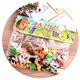 32 Wild Dschungel Simulation Tiermodell Set Spielzeug Kinder Dinosaurierspielzeug Tiger Lion Boy Geschenk (Insekt + Schmetterling + Vogel + Wild) 53 Geschenke