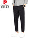 
Pierre cardin pure cotton casual pants men's spring and autumn new trendy straight slim foot tapered nine-point casual pants for men 1502 gray trousers 30