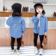 Snoopy [1283 rachat] Girls Denim 2025 Vêtements de printemps Nouveaux chemises pour enfants décontractés et à la mode