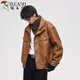 
Woodpecker (TUCANO) retro motorcycle soft leather jacket men's American emulated leather handsome short autumn and spring high-end pilot jacket Black L suitable for 120-140Jin [Jin equals 0.5 kg] Suitable for 120-140Jin [Jin equals 0.5 kg]