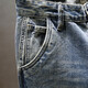 Prato Lee a déchiré le denim short masculin d'été mince pantalon recadré pantalon droit des hommes en vrac jeans rétro à la mode 719 déchiré 29