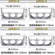 
XMSJ one-line three-core aluminum alloy high-voltage cable fixing fixture JGW3-13567 cable clamp clamp clamp clamp clamp clamp clamp clamp clamp clamp clamp clamp clamp clamp clamp JGW(3)-10 cable outer diameter (140-166)
