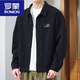 Romonjacke Herren Frühling und Herbst 2025 Neues Hemd Revers Herbst Herren Work Jacke Frühherbst-Jacke Top [Upgrade-Version] K1883 Black M [Empfohlen 90-120 Jin [Jin ist gleich 0,5 kg]]