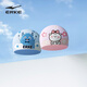 Hongxing Erke (ERKE) children's swimming cap for boys and girls, cartoon waterproof ear protection, comfortable for swimming without strangulation, sweet powder