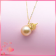 Xue Cong pendant 18K gold pagoda Baoding pearl pendant gourd empty support pendant beeswax jasper diy women's necklace small size 18K gold yellow one does not include necklace pearls
