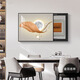 Renjuyi Light Custom Luxury Meder Box Pintura de decoración de la sala de estar de la sala de estar de la sala de estar moderna Pintura colgante sin potencia Cubierta del interruptor principal K12189 60*45 (Bloqueo de 50*35 cm) Marco negro hidráulico
