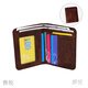 Yayue masculina billetera retro negocio múltiples cartas PU breve para hombres prácticas puede almacenar el regalo del día del padre 211 triple pliegue café
