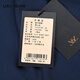 Lucadilong [100% Merinowolle aus Italien importiert] Leichte Luxus-High-End-Herren-Business Executive Jacket Coat Royal Blue M (48)