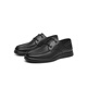 
Red Dragonfly Casual Leather Shoes Men's 2025 Spring New Men's Shoes Sheepskin Comfortable Flat Sole Dad Middle-aged Leather Shoes WTA15099 Black 40