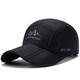 CARTELO baseball cap men's four seasons breathable quick-drying foldable baseball cap outdoor sun protection hat women's black