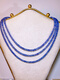 Lierui Ruyijia ice seed high-grade 18k gold buckle cornflower tanzanite necklace 3-4.5mm necklace 18k real gold buckle