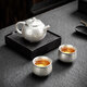 Silver pot, gilt silver tea set, 999 silver set, light luxury hammer pattern, one pot and two cups, one pot and two cups, 1 piece