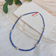 Lie Rui natural sea water hemp pearl natural tanzanite necklace niche design clavicle chain simple versatile high-end sense blue 8-9mm