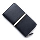 Portefeuille Bally classique rouge et blanc à rayures en cuir de vache à main long portefeuille long portefeuille plusieurs places de carte noir