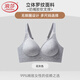 Langsha Unterwäsche Frauen kleine Brüste sammelten einen hohlen Mark ohne Stahlring, ohne dass ein Stahlring anhebt und nach oben hebt, um schlagende und schlafende Brüste sexy Bra Blumengrau M (34/75) 90-110jin zu verhindern [Jin entspricht 0,5 kg]