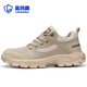 Blue Owl Shield Labour Protection Schuhe Herren bequemer Kleidung-resistenter Stahlbox Anti-Smash Anti-Puncture Isoliert sommerliche Sicherheitschuhe Schutzschuhe Schuhschuhe [bequem und anti-hergestellt] Gummi-Sohle 40 40