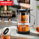 KAMJOVE teapot tea water separation glass liner elegant cup teapot 2025 new heat-resistant glass tea cup tea set