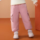 ASK JUNIOR children's clothing children's pants winter down pants waterproof thickened warm overalls for girls and boys pink 130