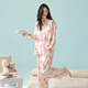 Modal Pyjamas Frauen Frühling und Herbst Koreanische Version von Pure Cotton Long Sleeve Hosen für Frauen lässig Cardigan Home Clothing Set für Outside 3E3294 2xl