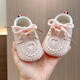 Midur 0-12 months breathable soft sole baby step front shoes 0-1 year old baby girl anti-slip toddler shoes spring and autumn anti-fall single shoes white (L-60 shoes...) 11.5 M inner length 11.5cm recommended 5-10 months