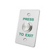 JPHZNB outdoor waterproof access control switch panel self-reset 86 type door button narrow long column door rainproof long strip type + bottom box Z3519D2W size 9