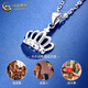 CHINA GOLD Crown Pendant Women's PT950 Platinum New Fashion Light Luxury Valentine's Day Birthday Gift for Girlfriend and Wife Platinum Crown Pendant About 1.2g Free Silver Chain