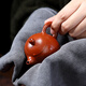 Centenary Liyong Yixing purple sand pot pure handmade original mineral red mud dragon egg pot Kung Fu tea set teapot household 90ml