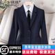 Gu Tiqi professional suit suit female hotel manager work clothes spring and autumn professional wear women's suit formal women's suit jacket black suit + pants + shirt XL