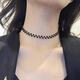 Pop Outlets Clearance Special 18K Gold Black Crystal Necklace High-end Temperament Clavicle Chain Necklace Women’s Accessories 116 Black Crystal Necklace
