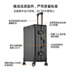 乌尼莫克（Uniamog）德国品牌全铝镁合金登机箱行李箱铝框拉杆箱金属旅行箱密码皮箱子 曜岩黑-珍藏款 拉杆加粗轮子加固 20英寸 /可登机-升级加厚强抗压