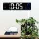 Hanse (HENSE) Multifunción Reloj Electrónico Sala de estar Pared Reloj Caballado de escritorio Contador de contador de televisión Simple alarma HA6625 White (uso de complemento)