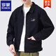 Veste Romon Spring et automne 2025 Nouvelle chemise Automne Veste de travail masculin de la veste de début d'automne K12806 Black suggère 128-140jin [Jin est égal à 0,5 kg] xl