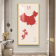 画之楼中国地图玄关装饰画入户门挂画客厅走廊过道办公室背景墙壁画挂画 万里长城X15053黑色边框 80*160cm-推荐宽1.0-1.2米墙面