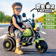 Shengbu Tong children's electric car motorcycle 1-3-6 years old baby tricycle remote control toy car can sit on a child's battery car olive green dual drive + remote control + early education + Bluetooth Children's Day gift for boys and girls first birthday