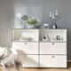 
Customized medieval USM module combination side cabinet stainless steel TV cabinet modern simple ins storage cabinet household use TV cabinet 9227*35*35
