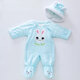 Disney (Disney) Newborn Baby Thickened Onesie, Quilt, Baby Outing Cuddle Clothes, Autumn Feet Plush Sleeping Bag, 5637 Cute Rabbit Cuddle Clothes, Pink 66 Recommended for 0-6 months clothing version, cut to size