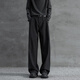 
SWAMP AREA three-book pendant trousers men's spring and summer thin straight-leg pants high-end casual suit pants KS22 black L